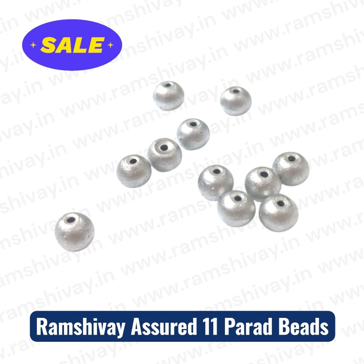 Parad Beads Set of 11 with Lab Certificate | 4mm Mercury Beads for Spiritual Healing & Protection – Ramshivay - Ramshivay