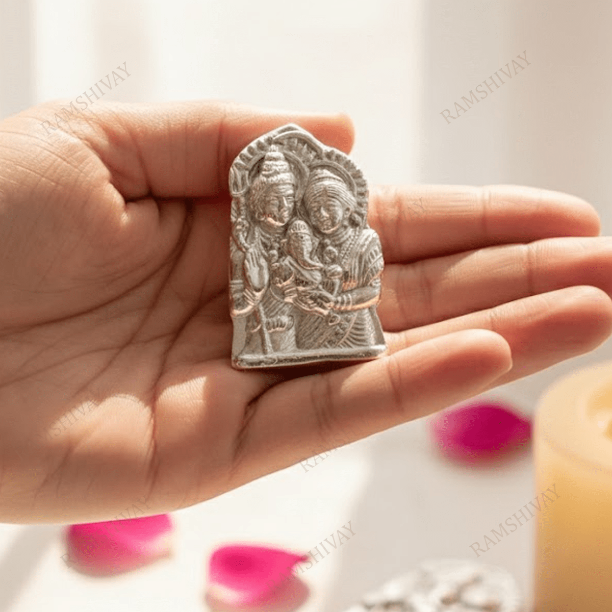 Parad Shiv Pariwar Idol - Lab Certified Pure Mercury Shiv Family – Ramshivay - Ramshivay