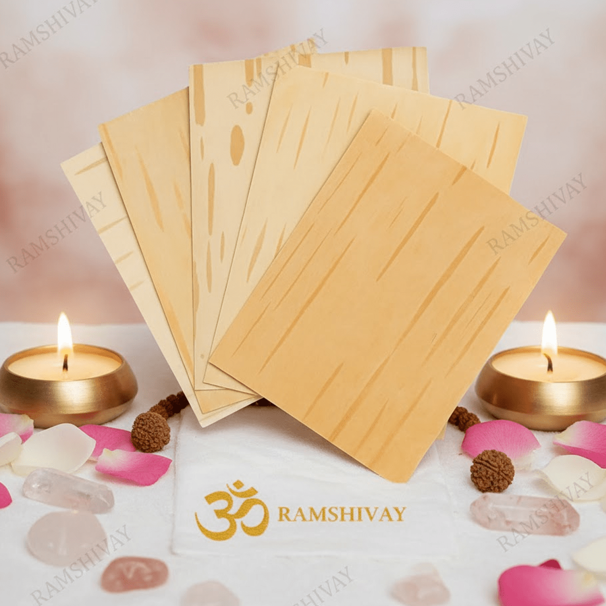 Pure Bhojpatra Sheet Set - Lab Certified Original Birch Bark for Yantra – Ramshivay - Ramshivay