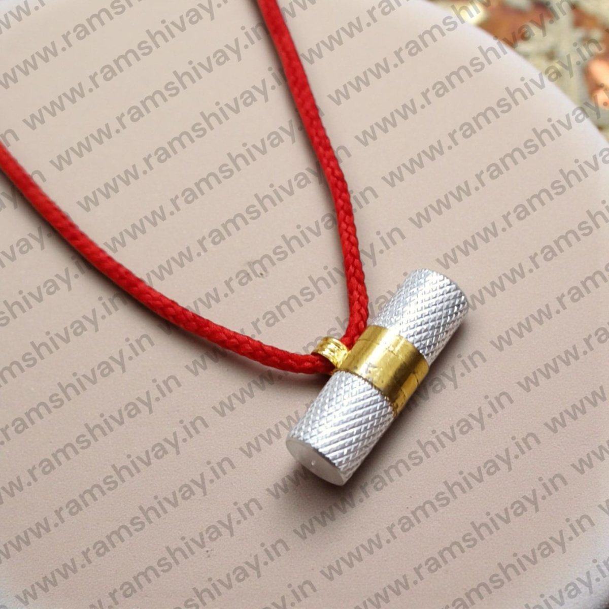 Pure Brass and Silver Metal Taweez with Screw Lock Protection | Spiritual Safeguard Amulet – Ramshivay - Ramshivay