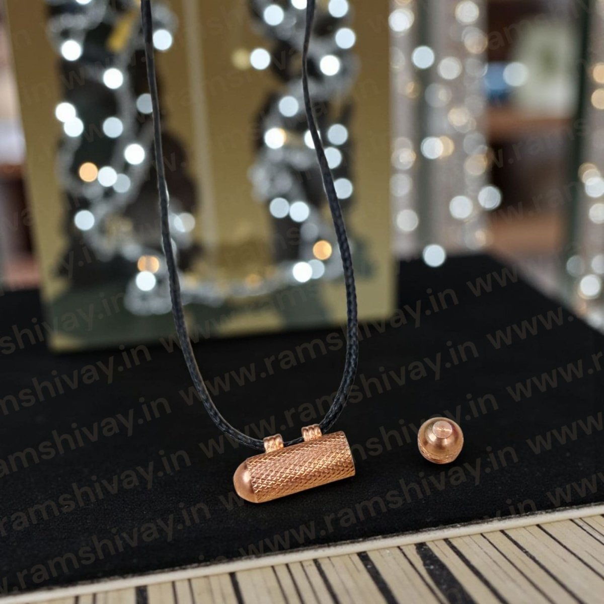 Pure Brass Indian Style Taweez - Tambe Ka Taweez with Screw Lock Protection | Spiritual Safeguard Amulet – Ramshivay - Ramshivay