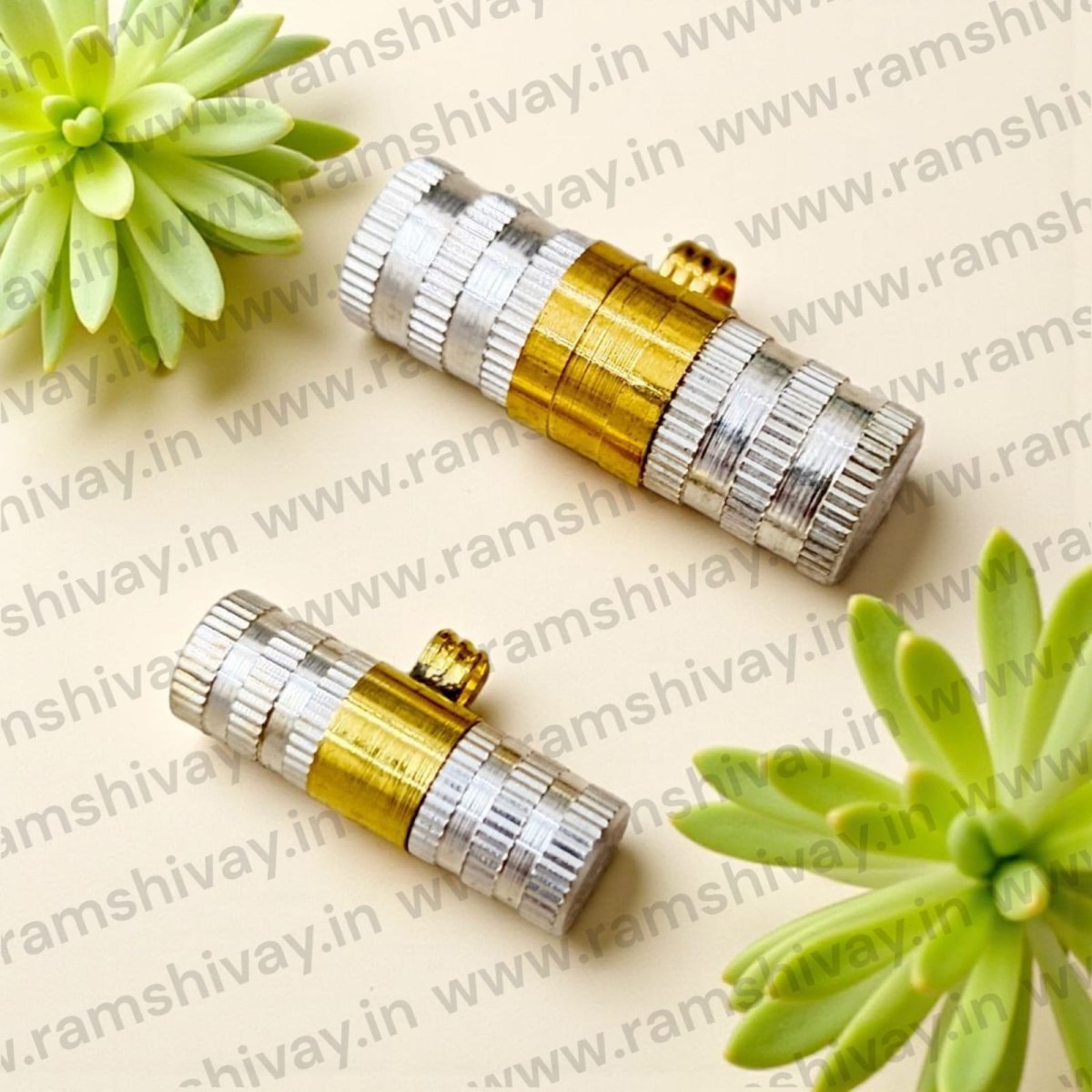 Pure Brass Turkish Style Taweez with Screw Lock Protection | Spiritual Safeguard Amulet – Ramshivay - Ramshivay