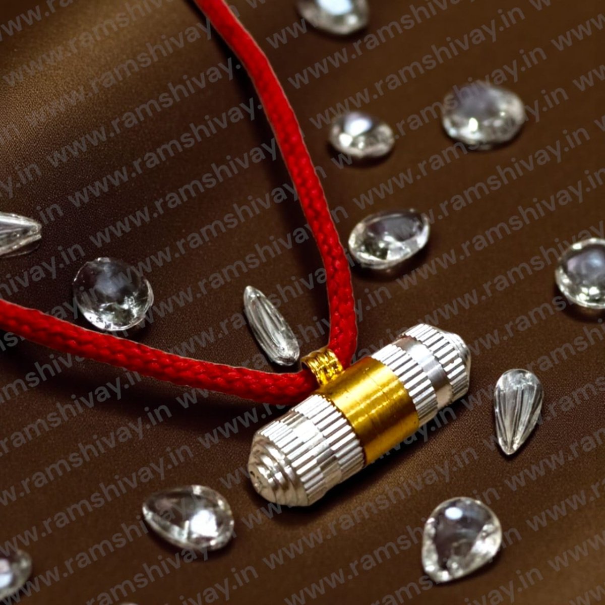 Pure Brass & White Metal Stylish Taweez with Free Thread & Bhojpatra | Protection & Good Luck – Ramshivay - Ramshivay