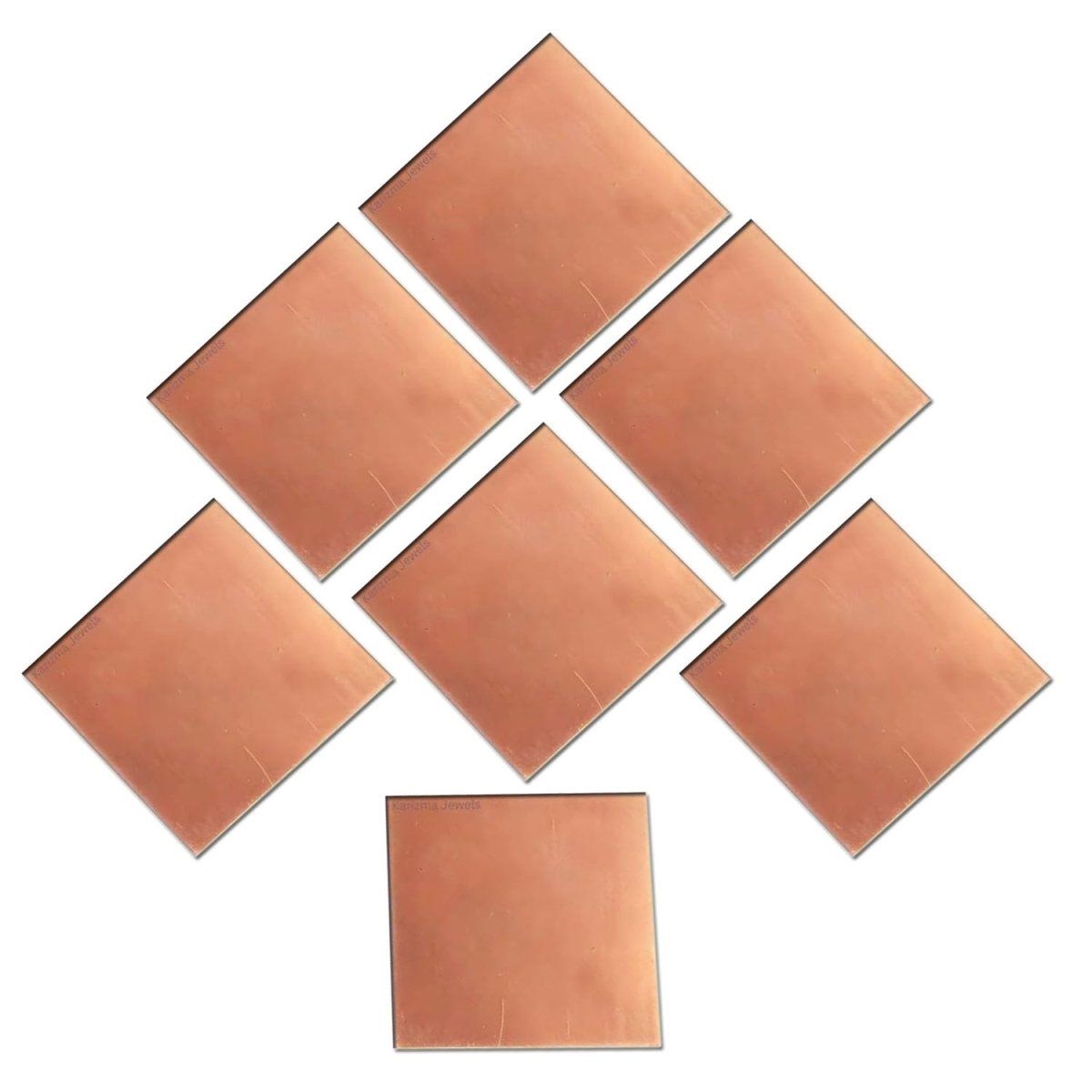 Pure Copper Patra 1 Inch Square - Premium Finish for Puja & Rituals – Ramshivay - Ramshivay