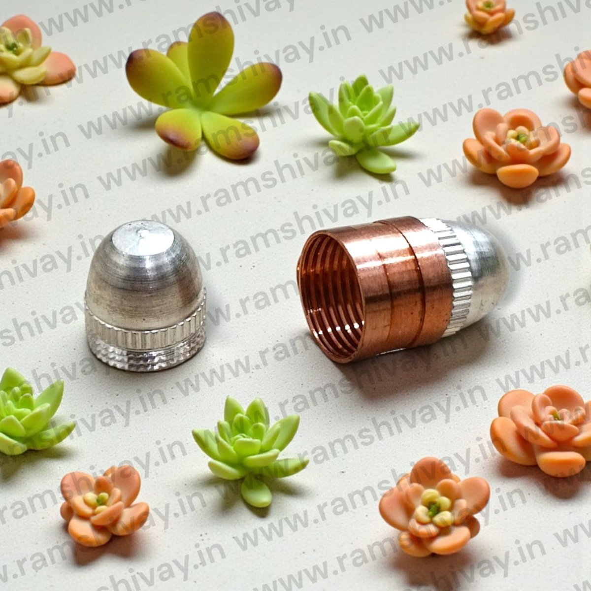 Pure Copper Taweez | Silver Plated Tambe Ka Tabiz with Bhojpatra & Thread | Spiritual Protection Amulet – Ramshivay - Ramshivay