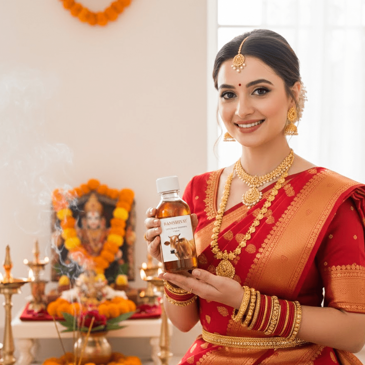 Pure Cow Urine (Gaumutra) - 100ML Set of 2 for Pooja & Purification – Ramshivay - Ramshivay