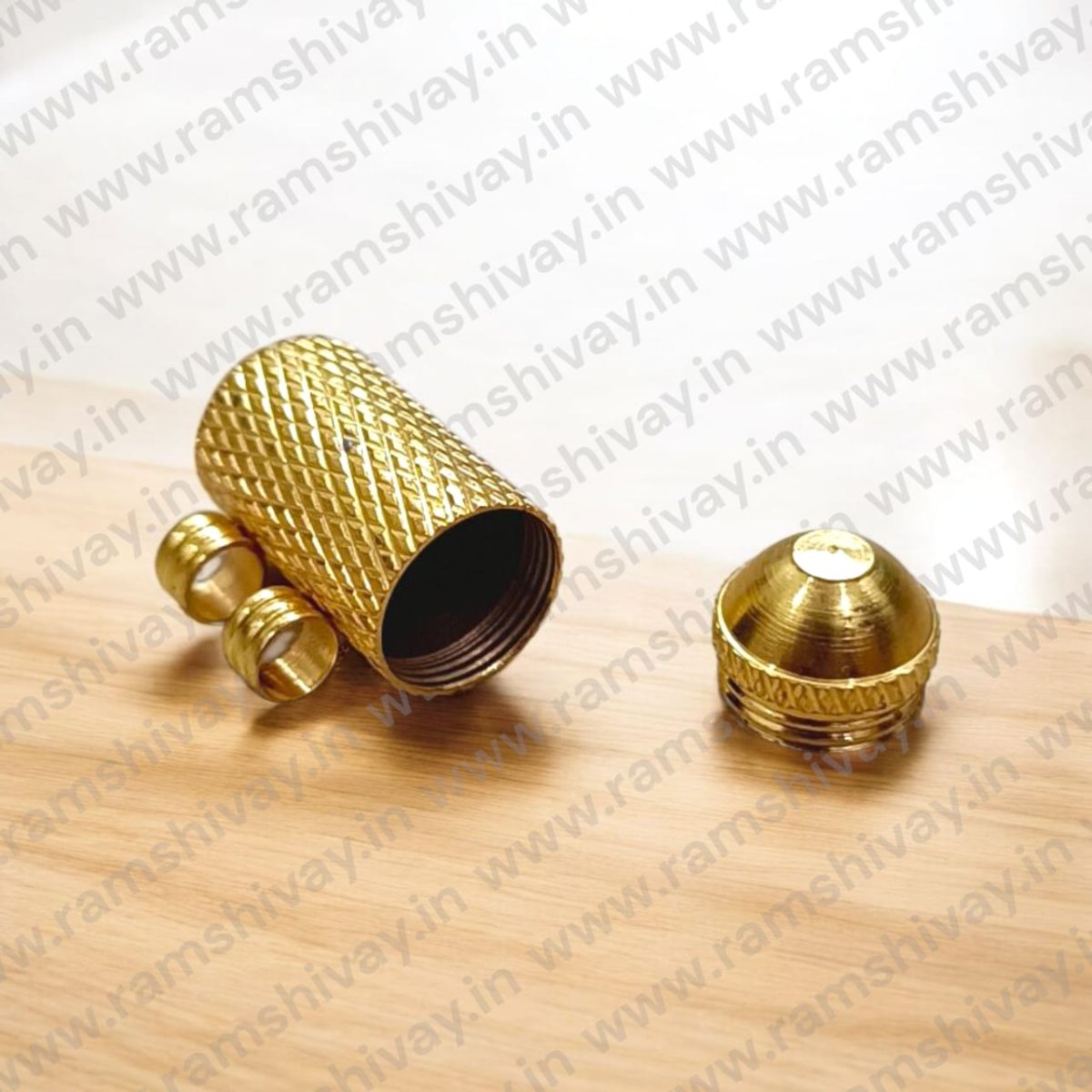 Pure Golden Taweez | Gold Plated Tabiz with Bhojpatra & Thread | Spiritual Protection Amulet – Ramshivay - Ramshivay