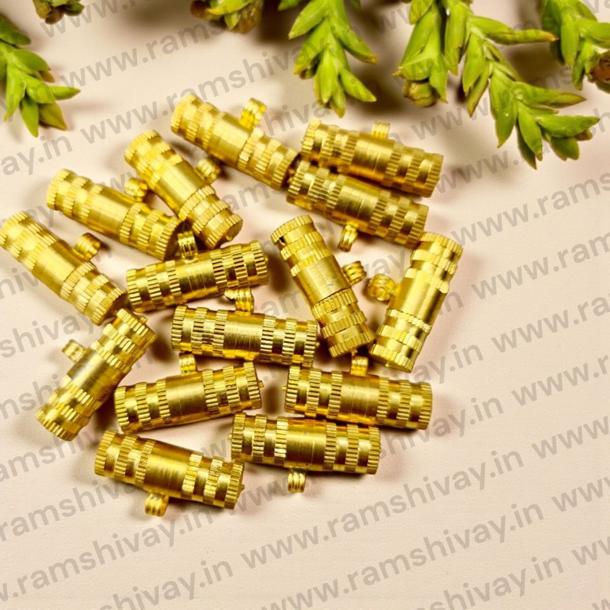 Pure Golden Turkish Style Taweez with Screw Lock Protection | Spiritual Safeguard Amulet – Ramshivay - Ramshivay