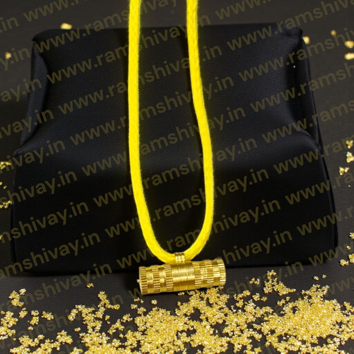 Pure Golden Turkish Style Taweez with Screw Lock Protection | Spiritual Safeguard Amulet – Ramshivay - Ramshivay