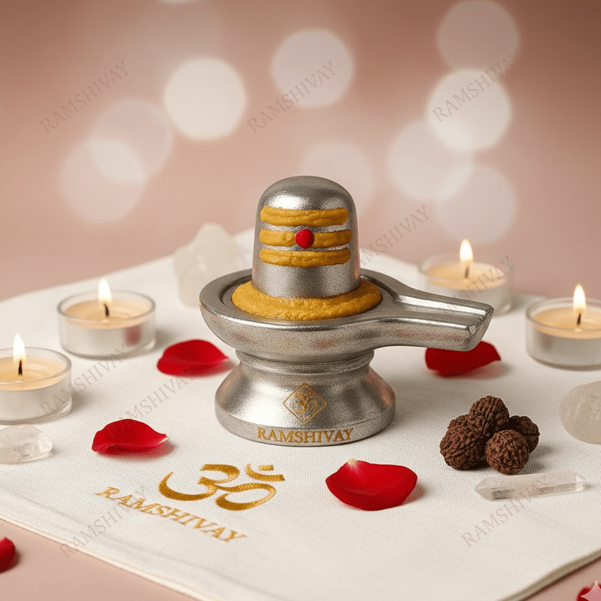 Pure Parad Shivling - 120g (4cm) Lab Certified Mercury Shivling – Ramshivay - Ramshivay