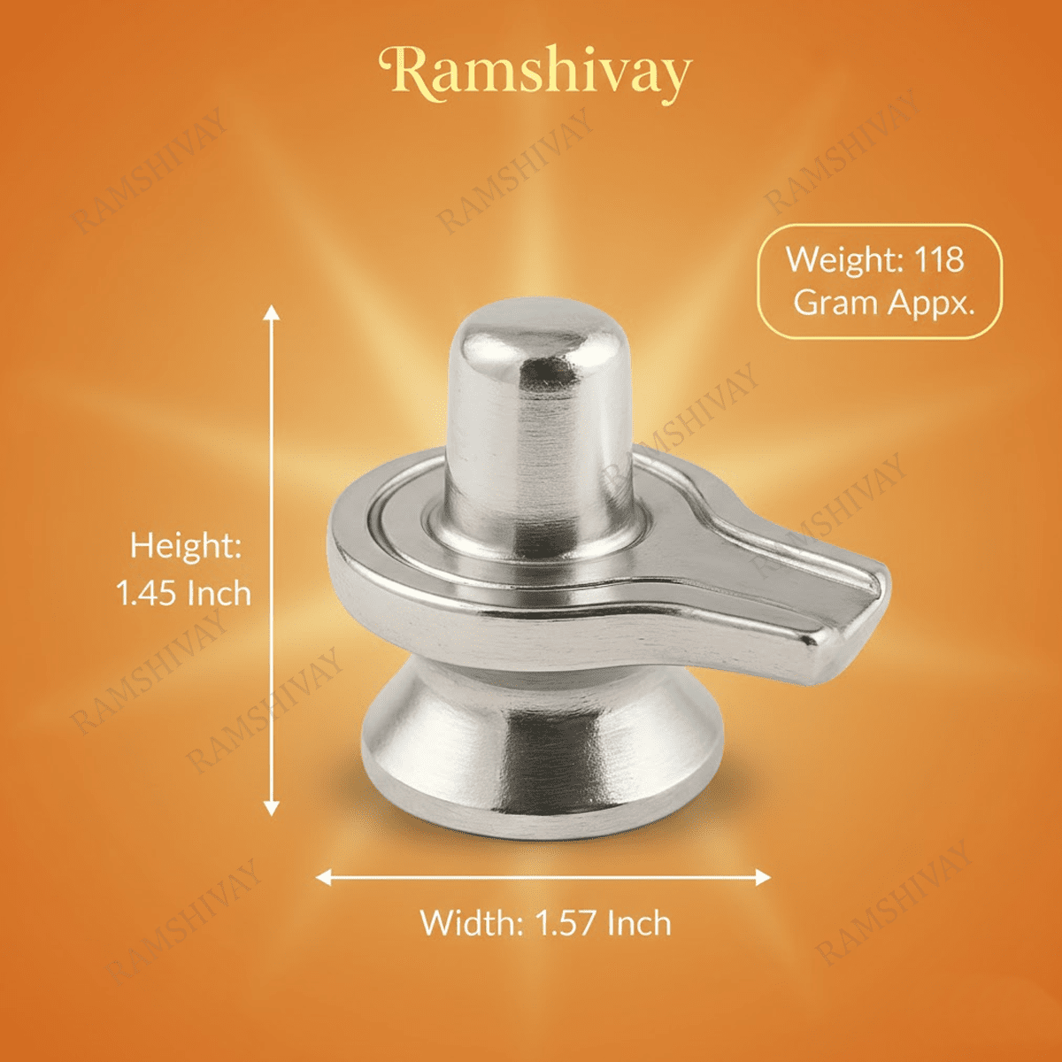 Pure Parad Shivling - 120g (4cm) Lab Certified Mercury Shivling – Ramshivay - Ramshivay