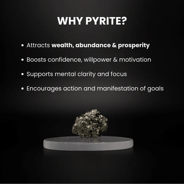 Raw Pyrite Geode Stone (20 - 30g) for Wealth, Prosperity & Money Attraction – Ramshivay - Ramshivay