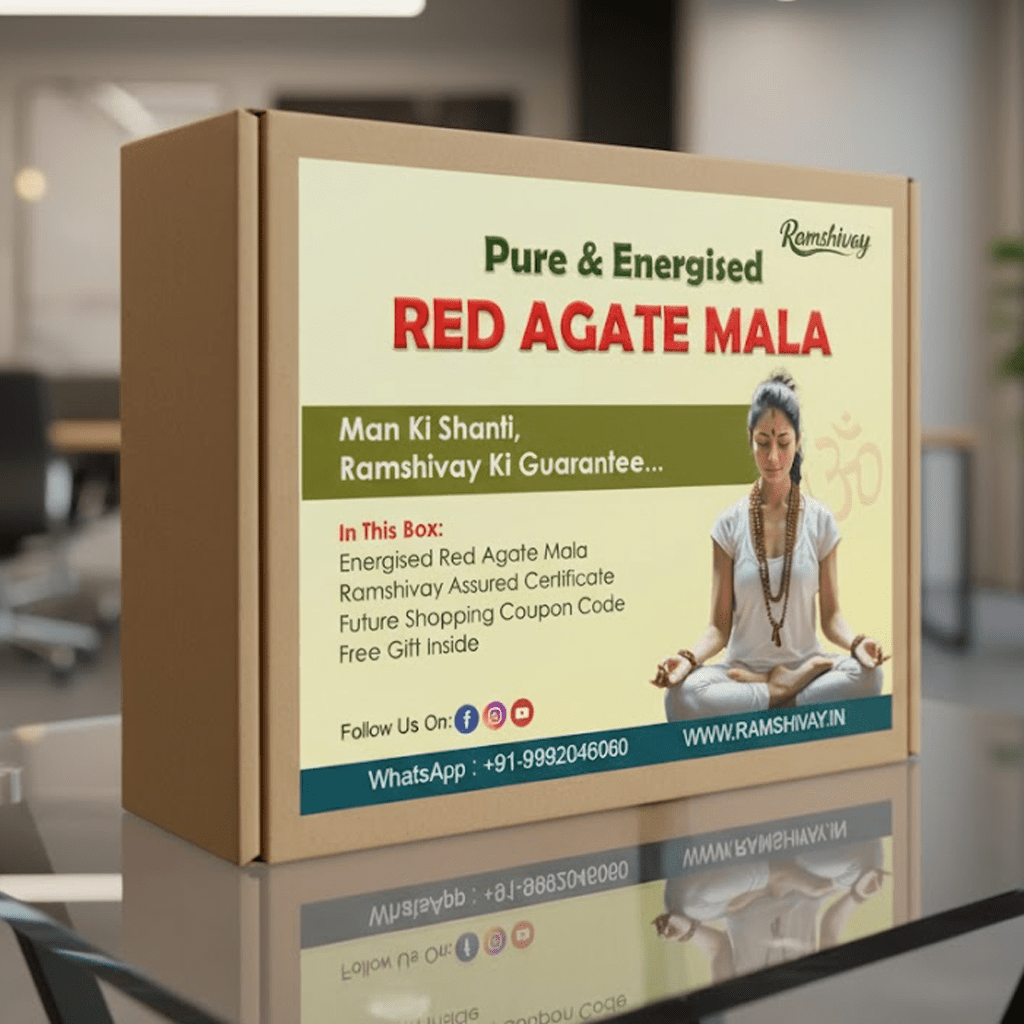 Red Agate Mala 6MM with Lab Certificate | Boosts Courage & Stability – Ramshivay - Ramshivay