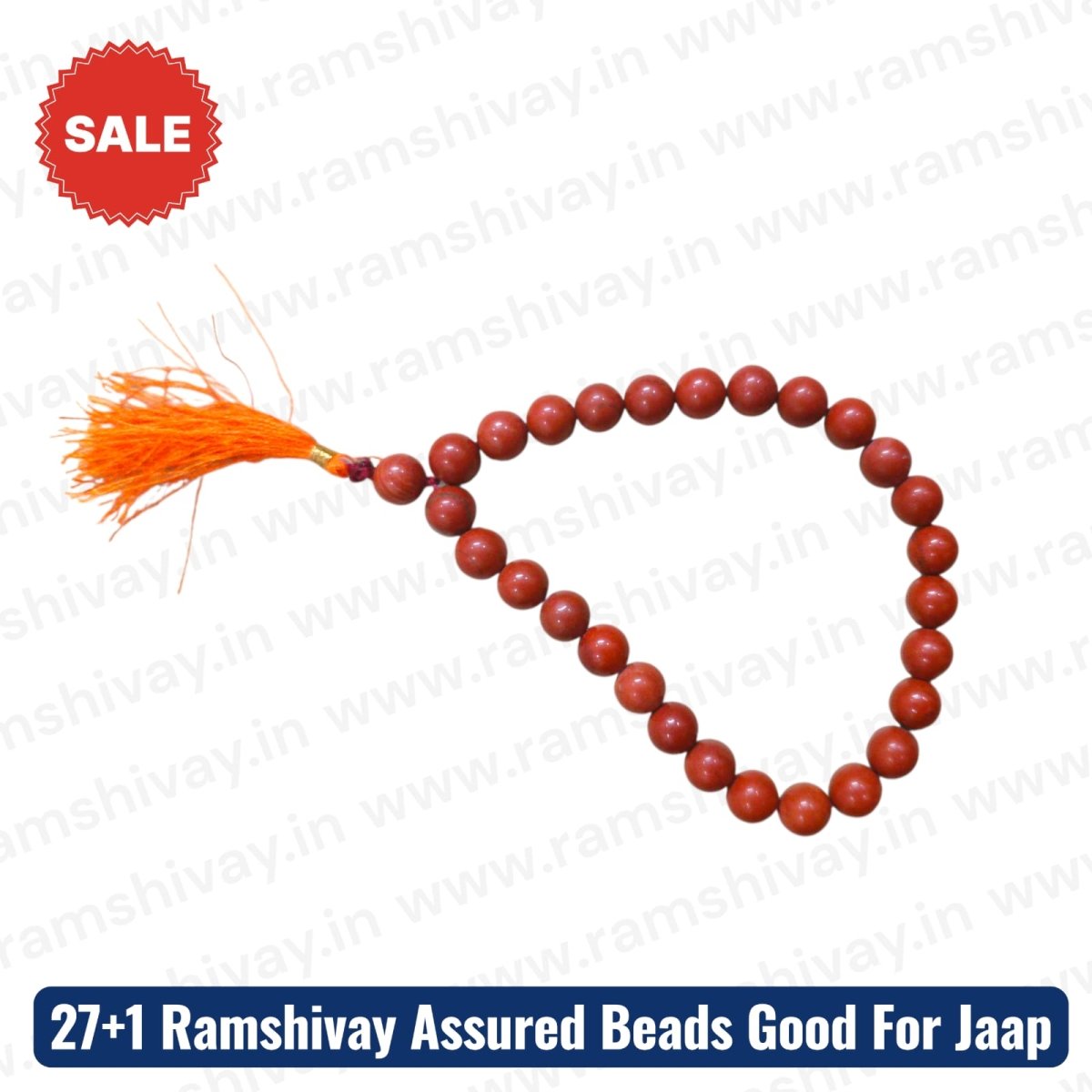 Red Jasper Crystal Japa Mala with 27+1 Beads | Healing, Meditation & Spiritual Use – Ramshivay - Ramshivay