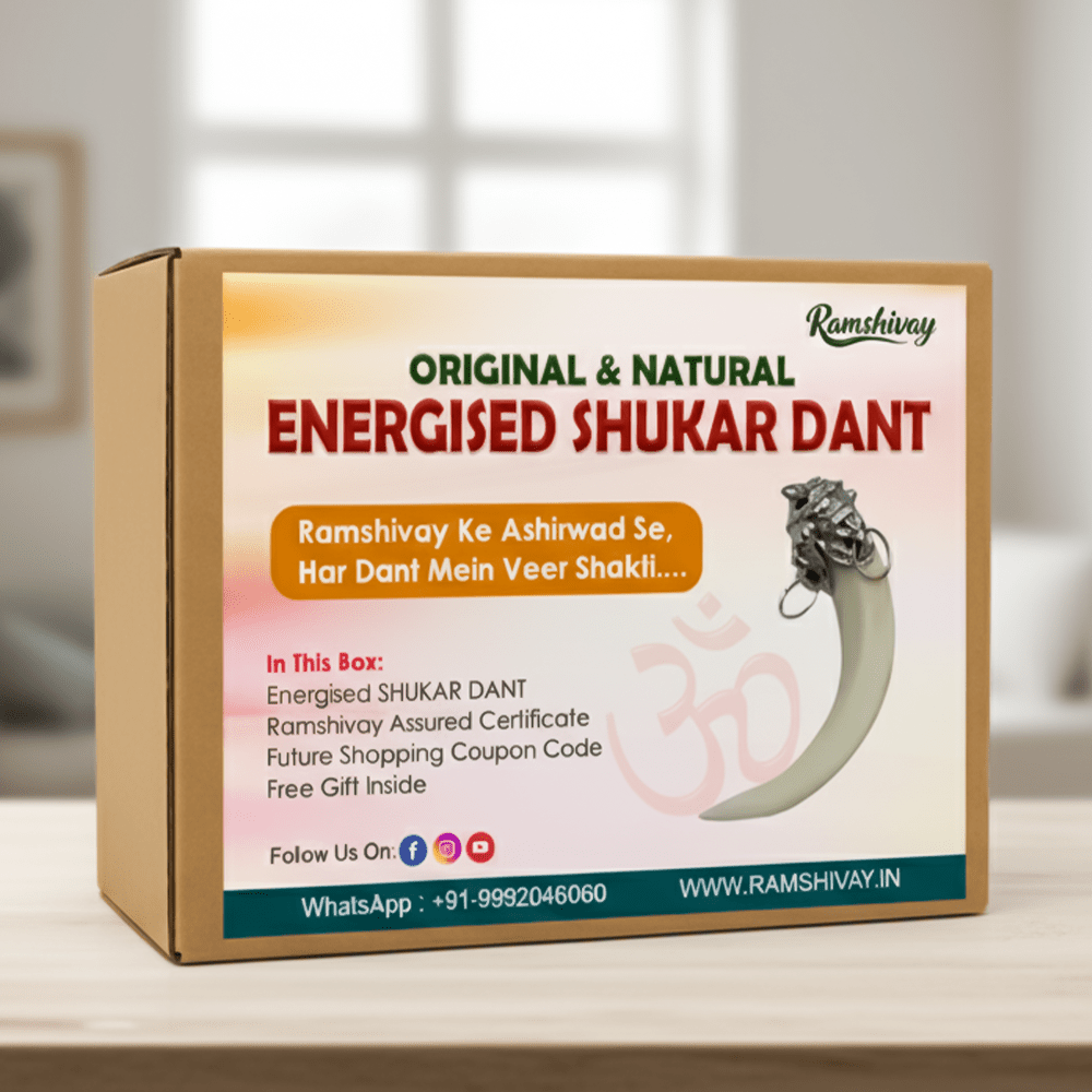 Shukar Dant Rudraksha & Hakik Mala with C - Shape Wild Boar Teeth | Spiritual Protection & Energy – Ramshivay - Ramshivay