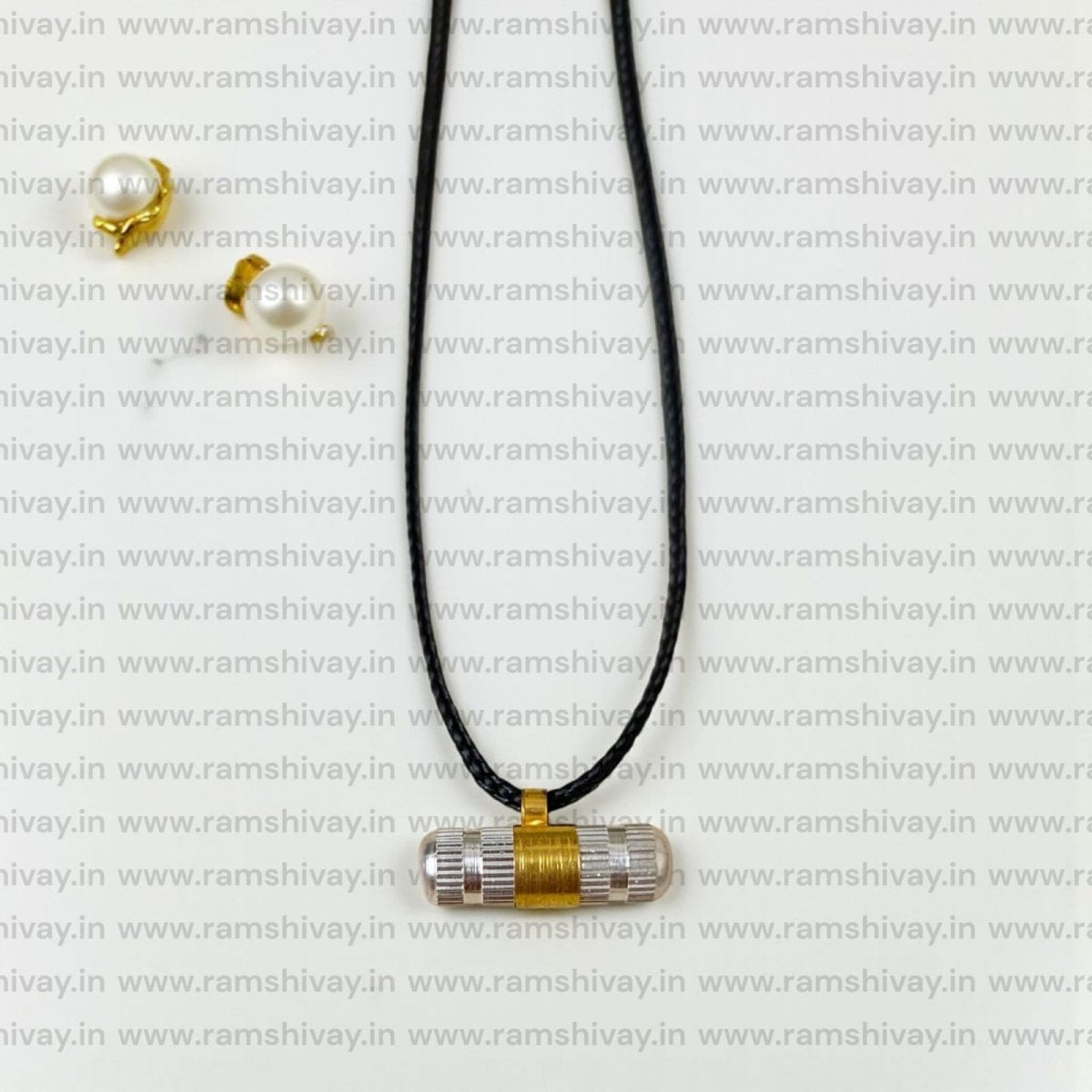 Silver & Brass Metal Taweez with Elegant Design & Screw Lock | Spiritual Safeguard Amulet – Ramshivay - Ramshivay