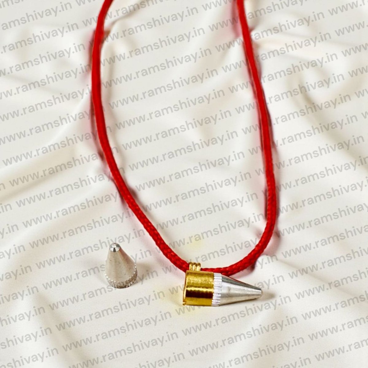 Silver & Brass Metal Taweez with Screw Lock Protection | Spiritual Safeguard Amulet – Ramshivay - Ramshivay