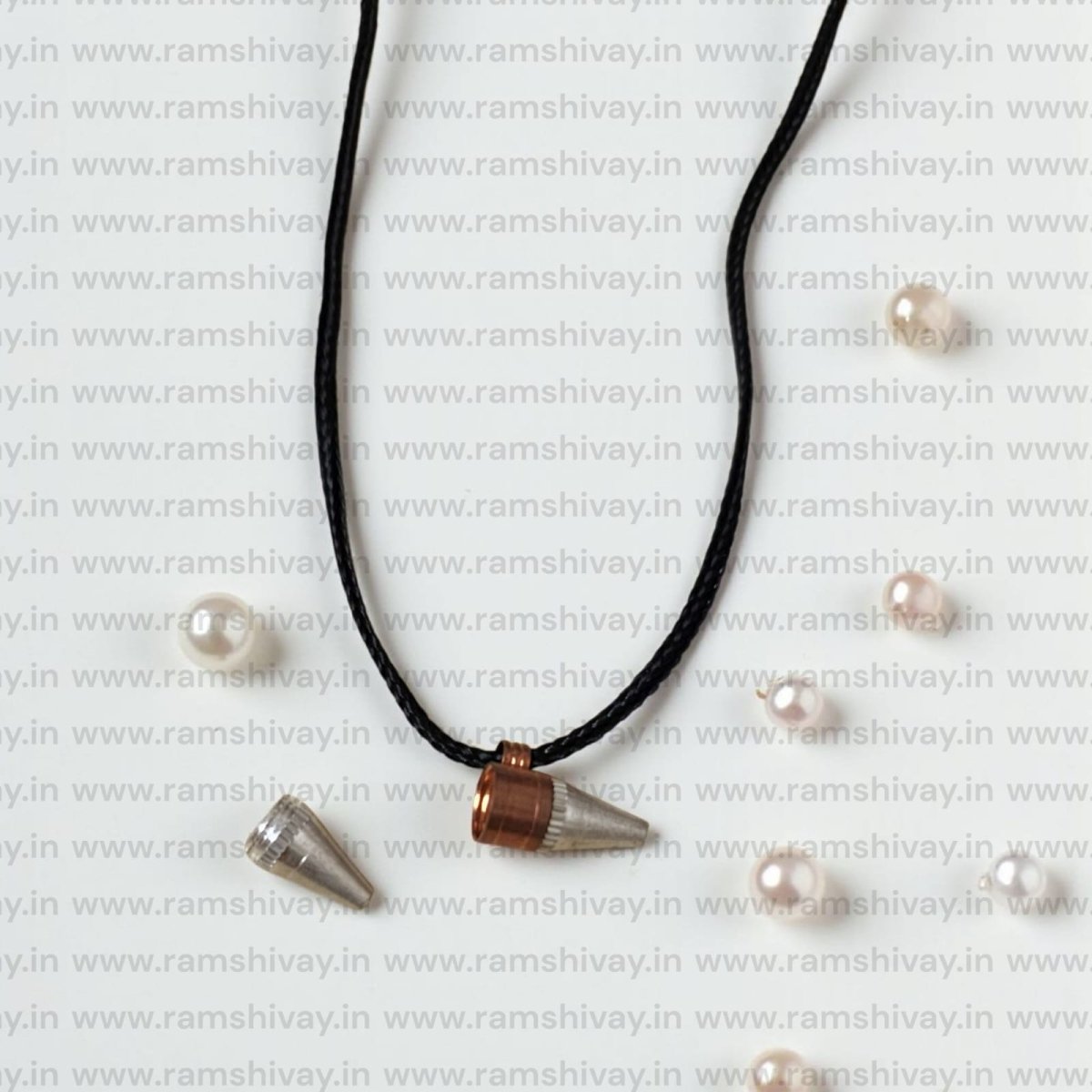 Silver & Copper Metal Taweez with Screw Lock Protection | Spiritual Safeguard Amulet – Ramshivay - Ramshivay