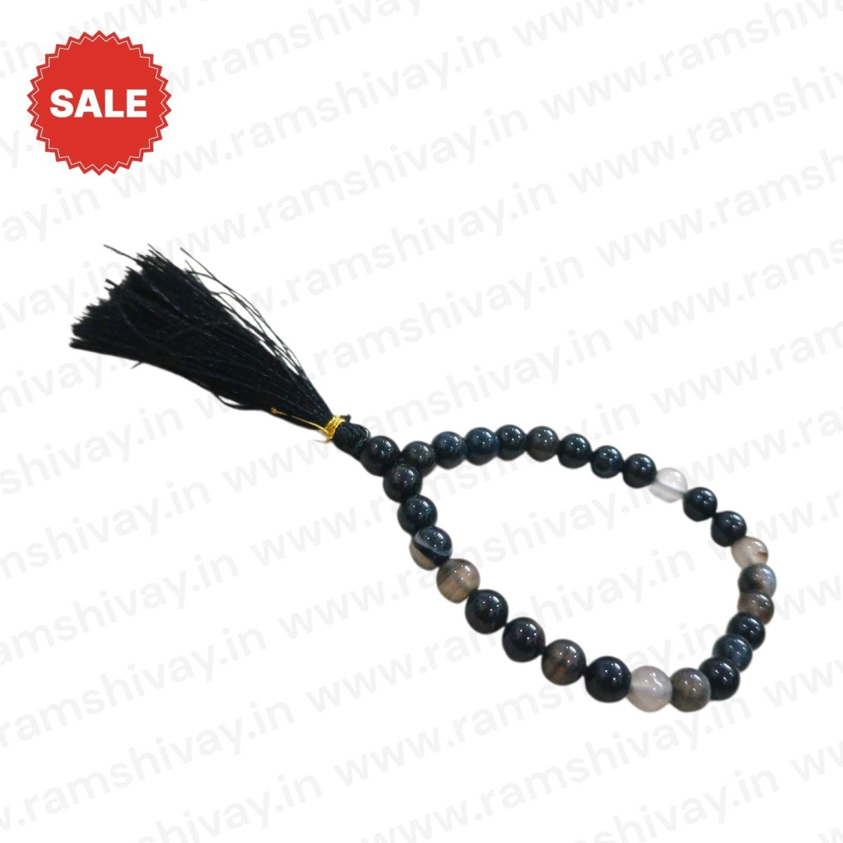 Sulemani Hakik Mala 27+1 Beads 8MM with Lab Certificate | Boosts Self - Confidence & Brings Good Fortune – Ramshivay - Ramshivay