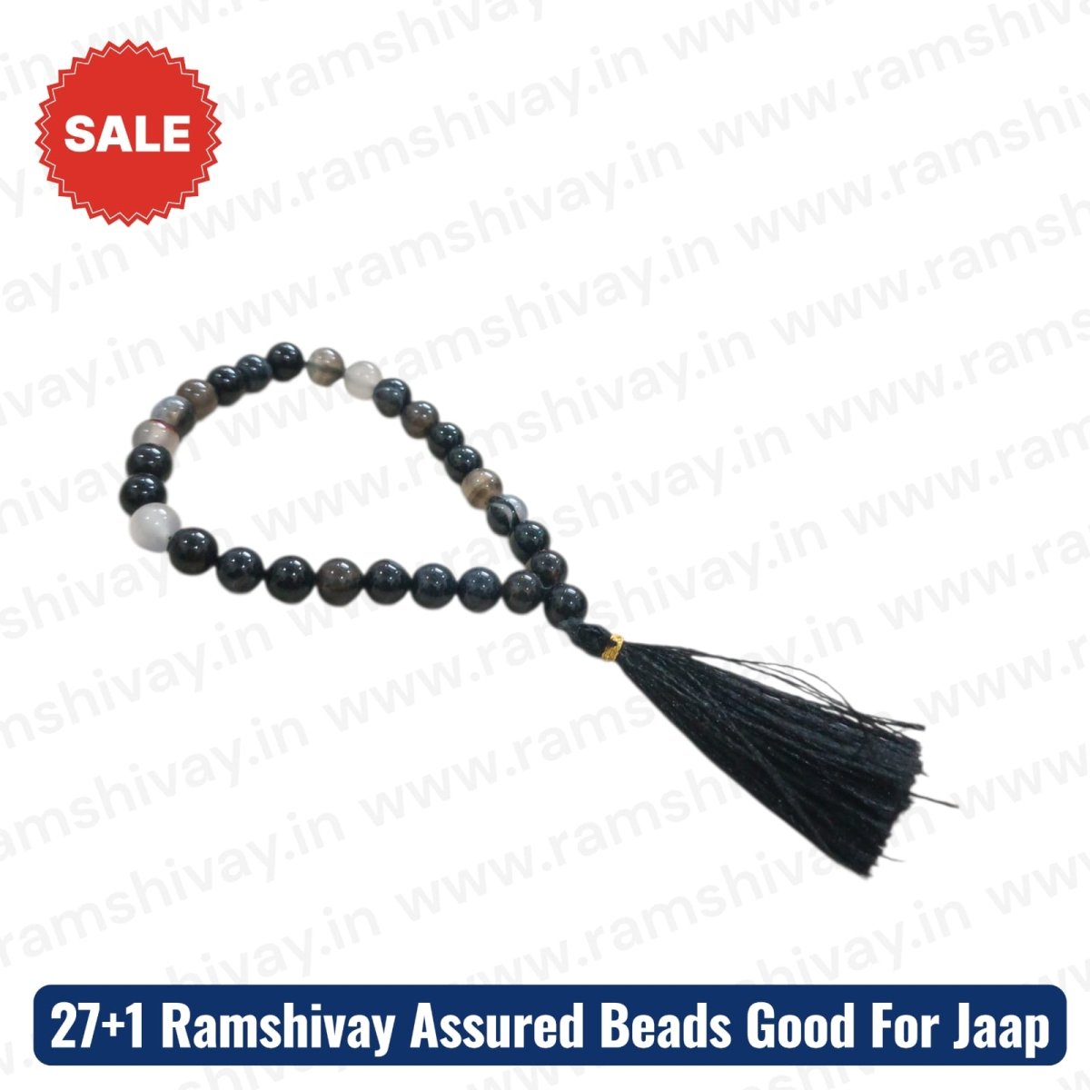 Sulemani Hakik Mala 27+1 Beads 8MM with Lab Certificate | Boosts Self - Confidence & Brings Good Fortune – Ramshivay - Ramshivay