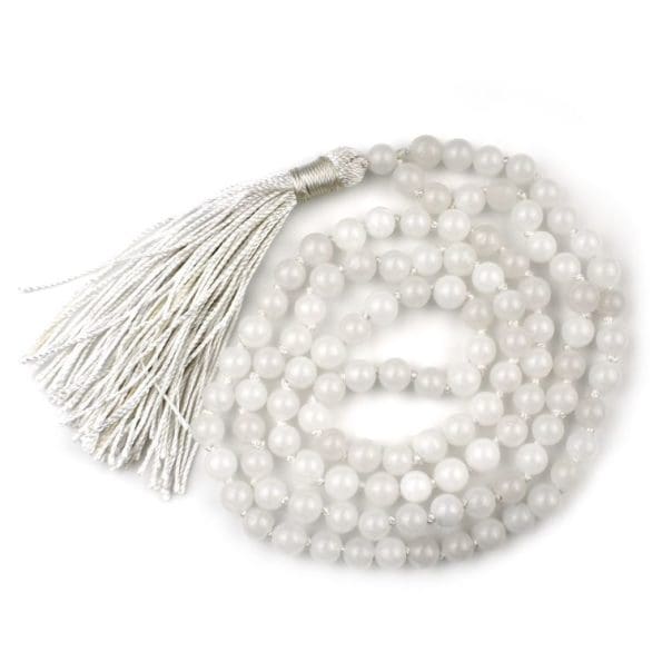 White Agate Mala (Hakik) 6MM with Lab Certificate | 108+1 Beads for Jap & Spiritual Use – Ramshivay - Ramshivay
