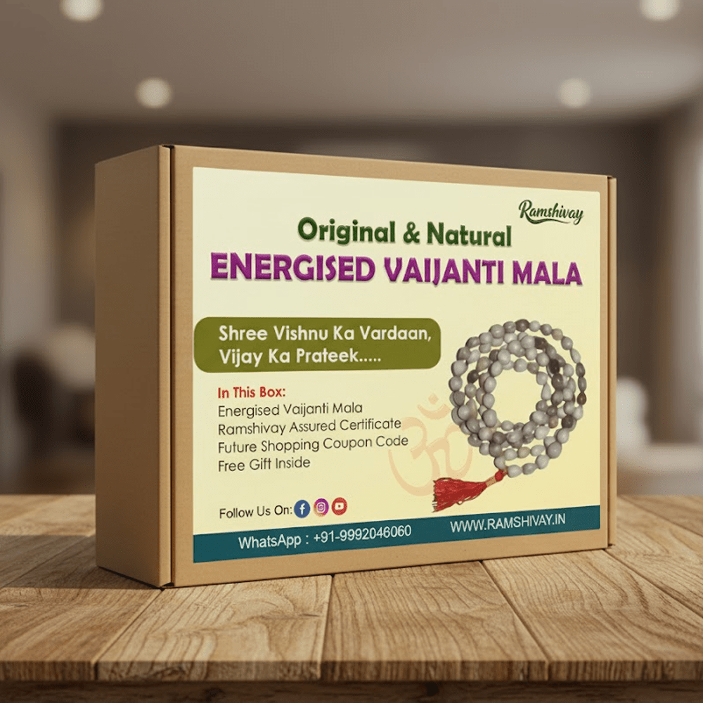 Vaijanti Mala: Dharan Karne ke Fayde aur Mahatva | Natural Vaijanti Mala 108+1 Beads - Ramshivay