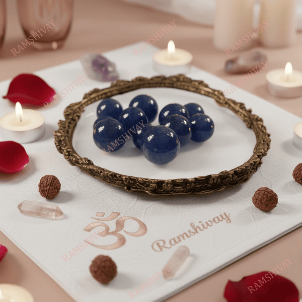 Blue Marbles (Neele Kanche) - Astrological Remedy for Shani Dosha & Sadesati – Ramshivay Ramshivay