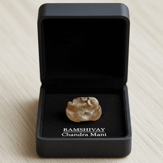Chandra Mani (Chandramani) 100% Natural Certified Loose for Pendant | Spiritual & Astrological Benefits – Ramshivay - Ramshivay