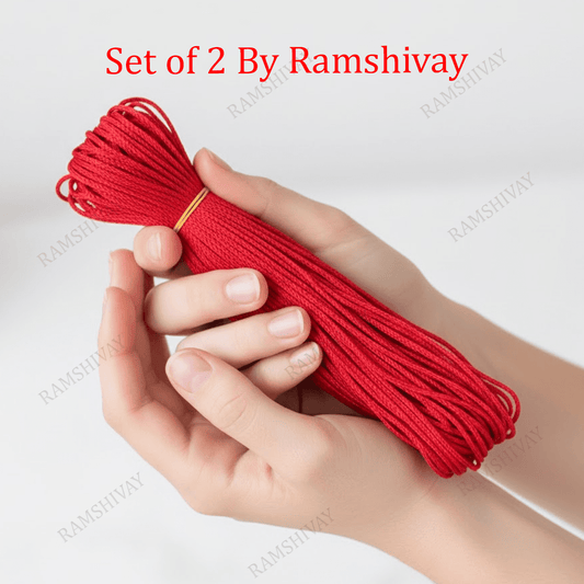 Divine Thread Pack (Red, Yellow & Black) for Rudraksha & Taweez – Ramshivay - Ramshivay