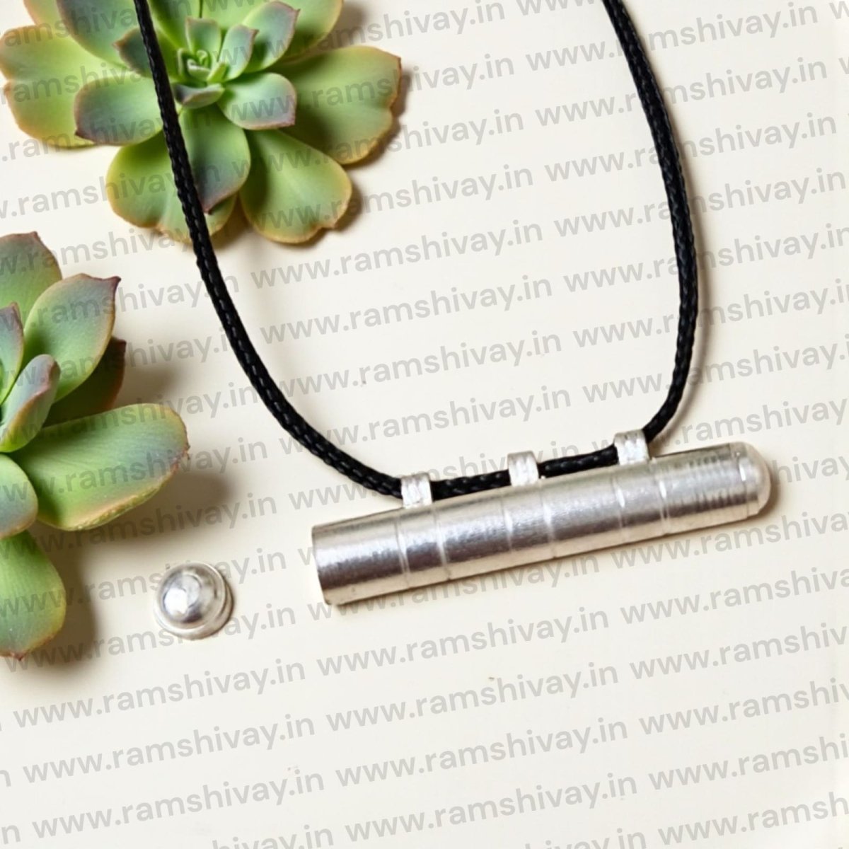 Extra Large Silver Capsule Taweez | Long Taweez with Screw Lock - 3 Hooks Protection | Spiritual Safeguard Amulet – Ramshivay - Ramshivay