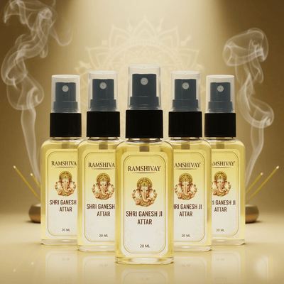 Ganesh Ji Spray Attar - 20ml (Pack of 5) Floral Fragrance for Puja – Ramshivay