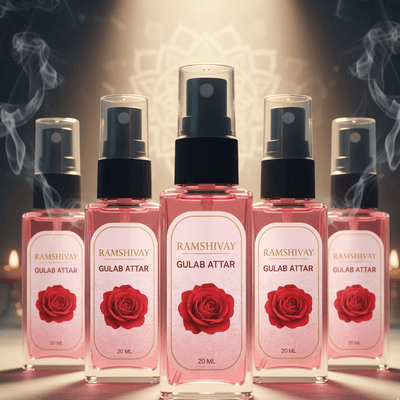 Gulab Spray Attar - 20ml (Pack of 5) Floral Fragrance for Puja – Ramshivay