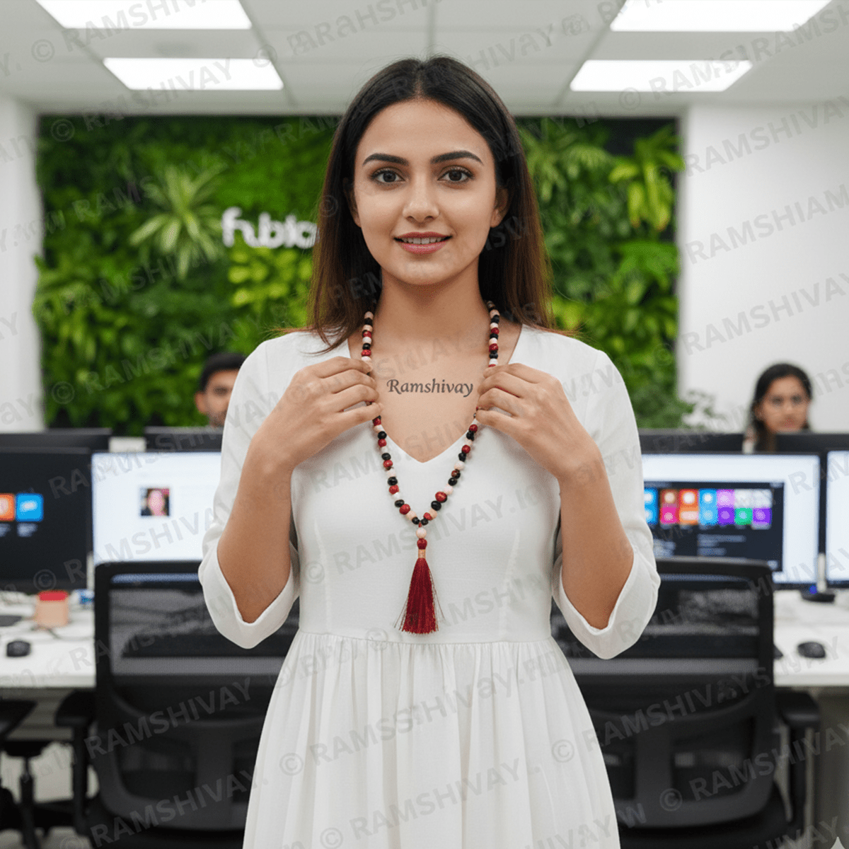 Gunja Mala Red White and Black Mixed (Chirmi Mala 108+1 Beads) with Lab Certificate | For Protection, Prosperity & Good Luck – Ramshivay - Ramshivay