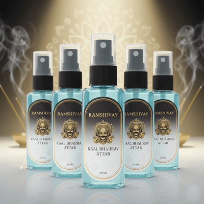 Kaal Bhairav Ji Spray Attar - 20ml (Pack of 5) Floral Fragrance for Puja – Ramshivay