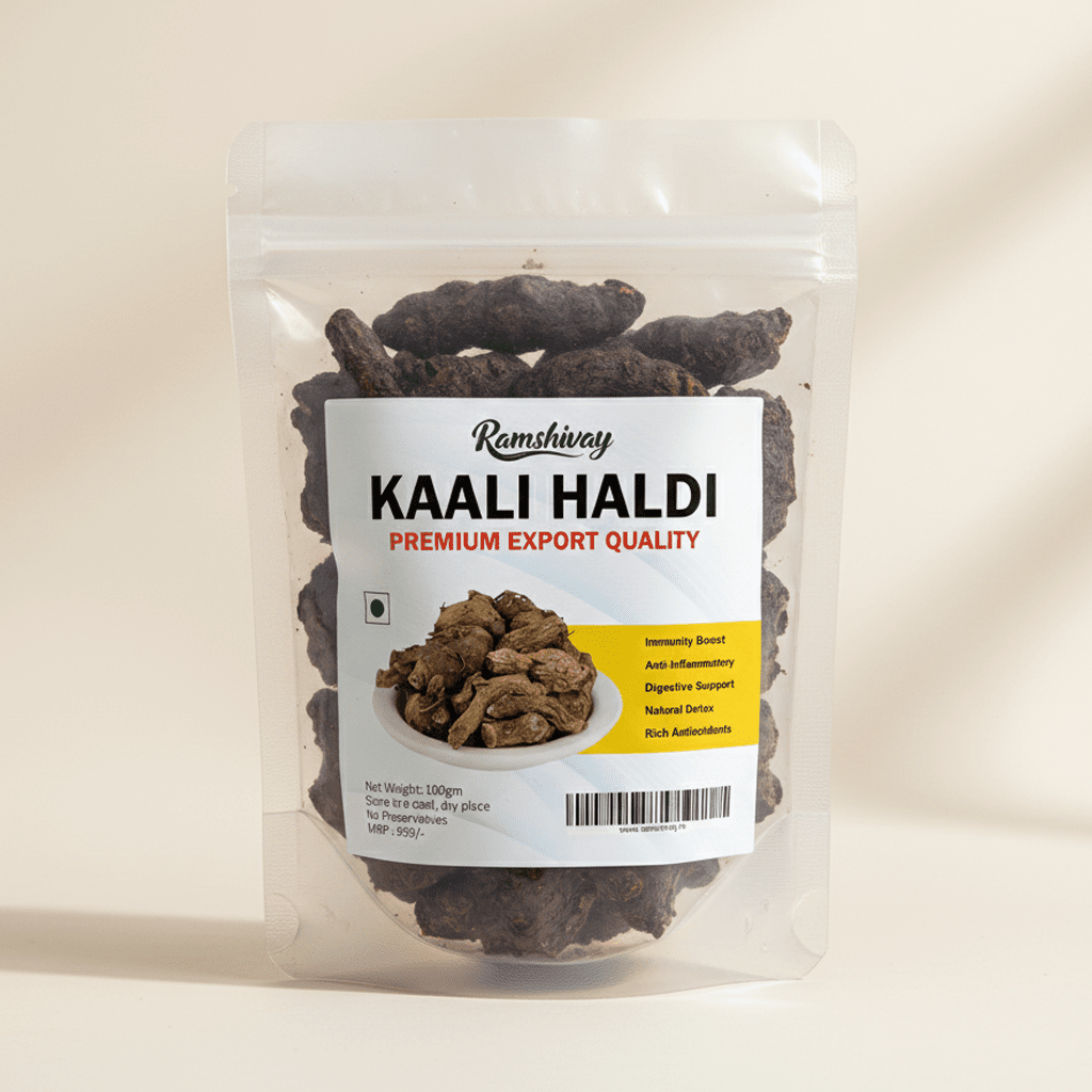 Kali Haldi (Black Turmeric) Raw & Natural with Ayurvedic Benefits | Herbal Remedies & Protection Use – Ramshivay - Ramshivay