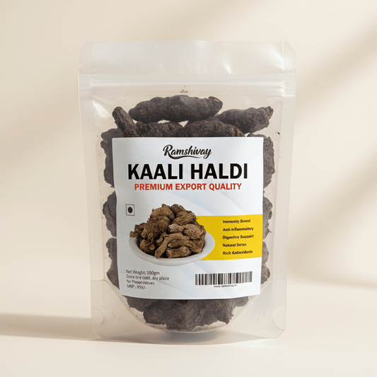 Kali Haldi (Black Turmeric) Raw & Natural with Ayurvedic Benefits | Herbal Remedies & Protection Use – Ramshivay - Ramshivay