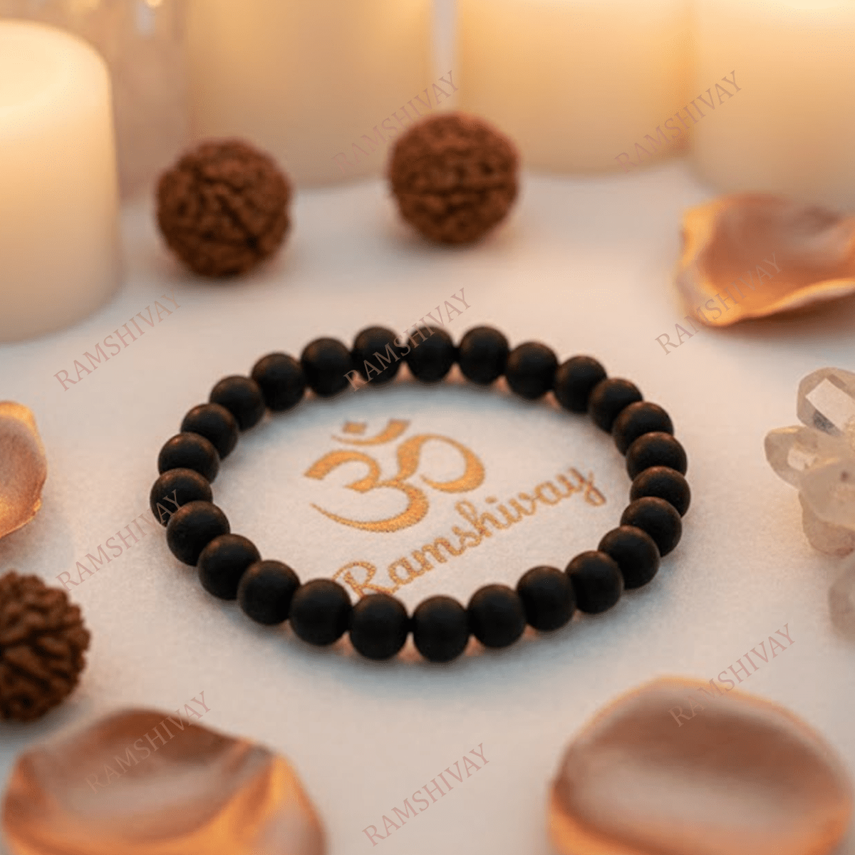 Karungali Bracelet (8mm) with Lab Certificate for Protection & Positive Energy – Ramshivay - Ramshivay