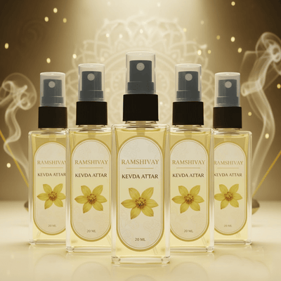 Kevda Spray Attar - 20ml (Pack of 5) Floral Fragrance for Puja – Ramshivay