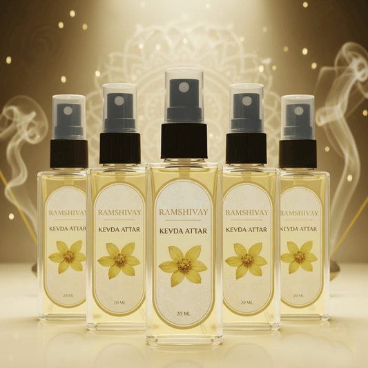 Kevda Spray Attar - 20ml (Pack of 5) Floral Fragrance for Puja – Ramshivay - Ramshivay