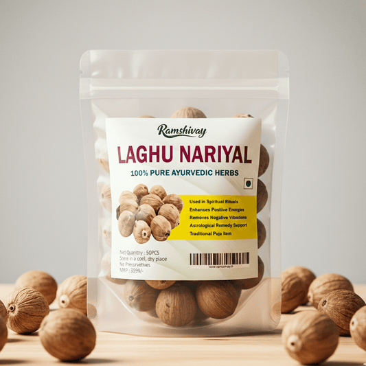 Laghu Nariyal for Pooja (50 Pcs) with Natural Dry Small Shriphal | For Mahalaxmi, Kuber Puja & Daily Rituals – Ramshivay - Ramshivay