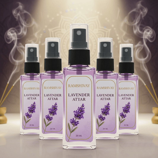 Lavender Spray Attar - 20ml (Pack of 5) Floral Fragrance for Puja – Ramshivay - Ramshivay