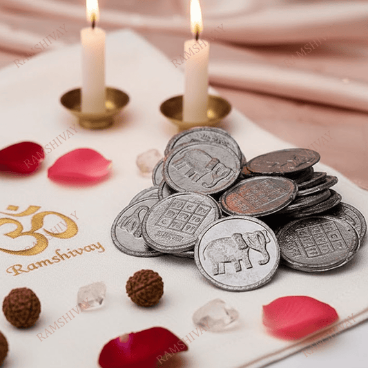 Lead Coins (Ranga Sikka) - Rahu Shanti & Jal Pravah Remedy for Rahu Dosh – Ramshivay - Ramshivay