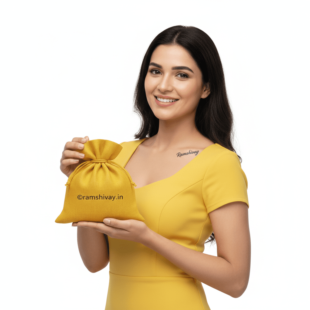 Maa Baglamukhi Potli with Natural Handmade Hawan Filling | For Home & Office Safety & Enemy Protection – Ramshivay - Ramshivay