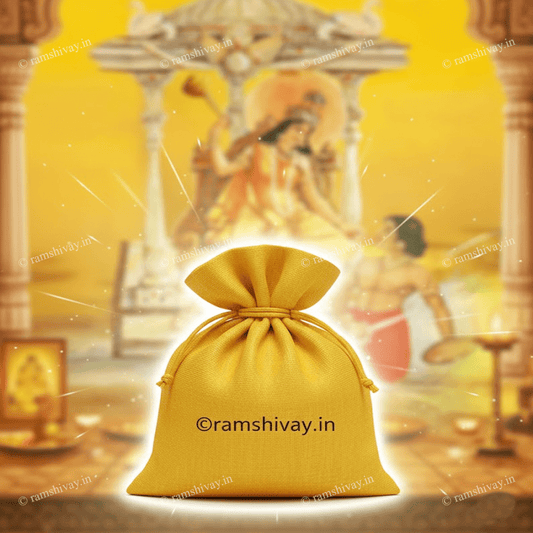 Maa Baglamukhi Potli with Natural Handmade Hawan Filling | For Home & Office Safety & Enemy Protection – Ramshivay - Ramshivay