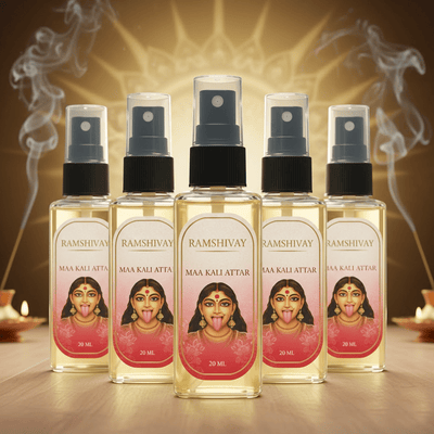 Maa Kaali Spray Attar - 20ml (Pack of 5) Floral Fragrance for Puja – Ramshivay