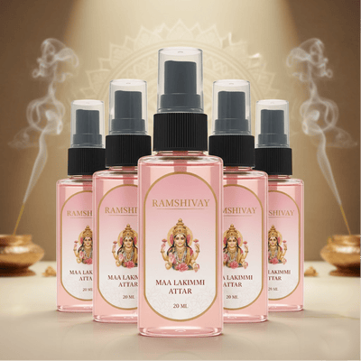 Maa Lakshmi Spray Attar - 20ml (Pack of 5) Floral Fragrance for Puja – Ramshivay