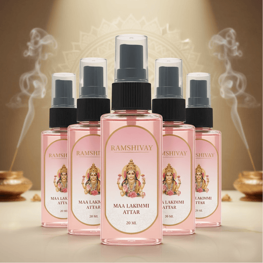 Maa Lakshmi Spray Attar - 20ml (Pack of 5) Floral Fragrance for Puja – Ramshivay - Ramshivay