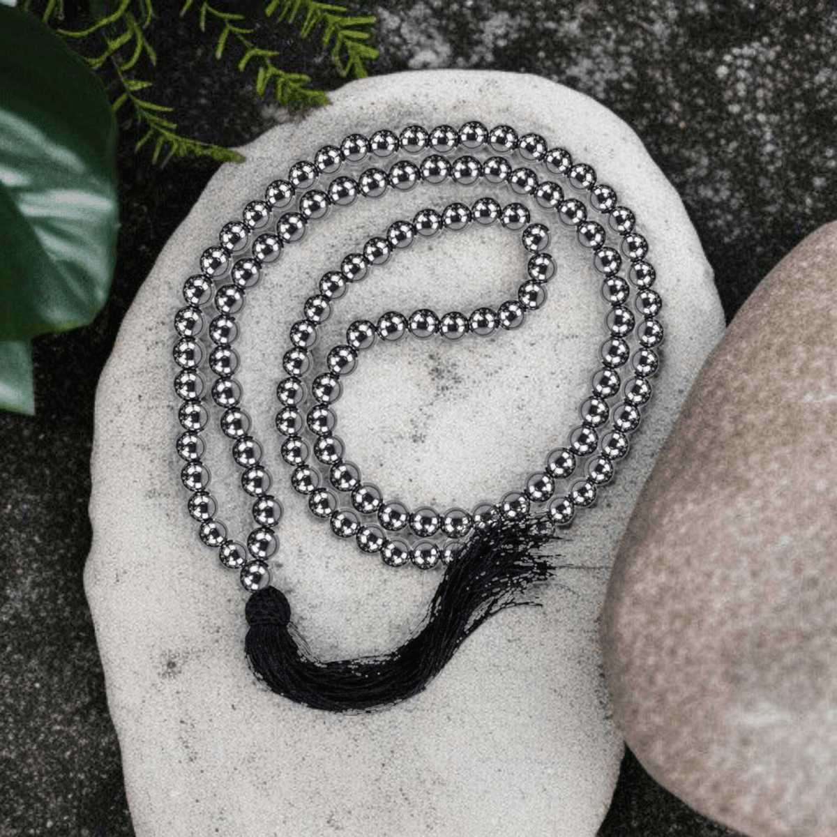 Magnet Mala 8MM with Lab Certificate | 108+1 Beads for Health, Circulation & Energy Balance – Ramshivay - Ramshivay