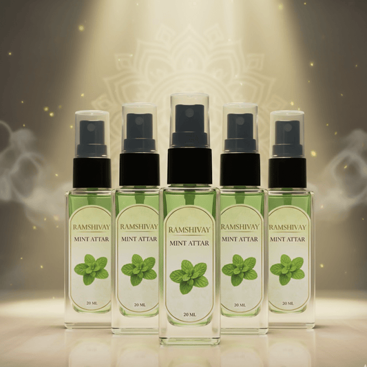 Mint Spray Attar - 20ml (Pack of 5) Refreshing Floral Fragrance for Puja – Ramshivay - Ramshivay