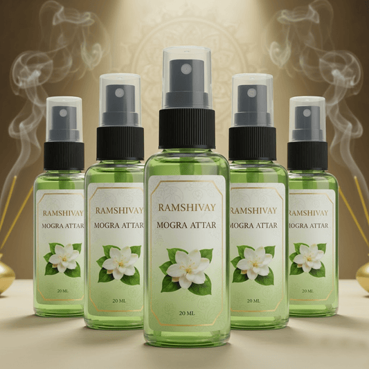 Mogra Spray Attar - 20ml (Pack of 5) Floral Fragrance for Puja – Ramshivay - Ramshivay